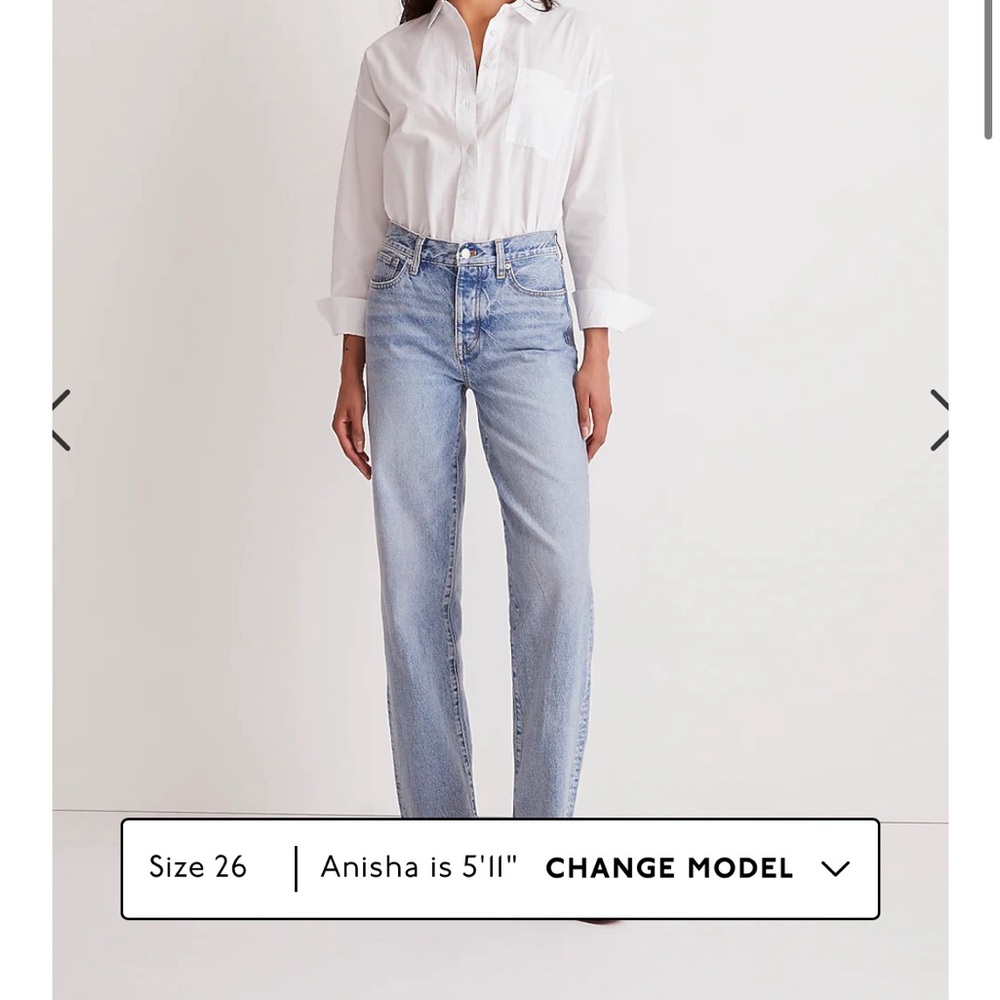 Madewell Low Slung Straight jeans